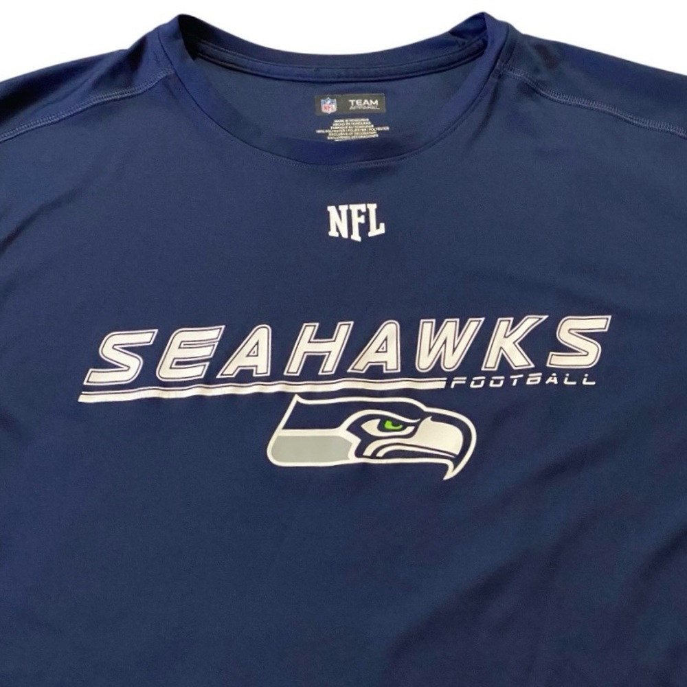 Seattle Seahawks Mens Performance T-shirt Size XL Gym Workout Training - Picture 2 of 7